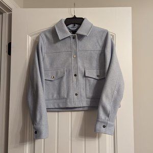 Zara Blue Cropped Jacket